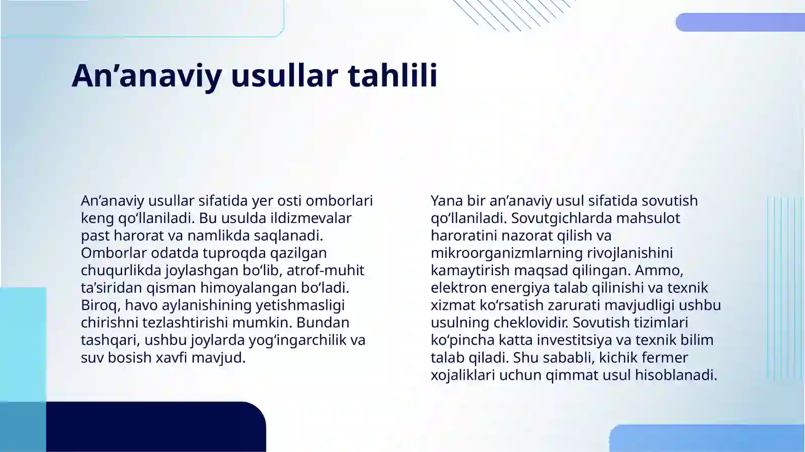 QAND LAVLAGI ILDIZMEVALARINI SAQLASHNING ISTIQBOLLI VA RESURS TEJAMKOR USULLARI 4