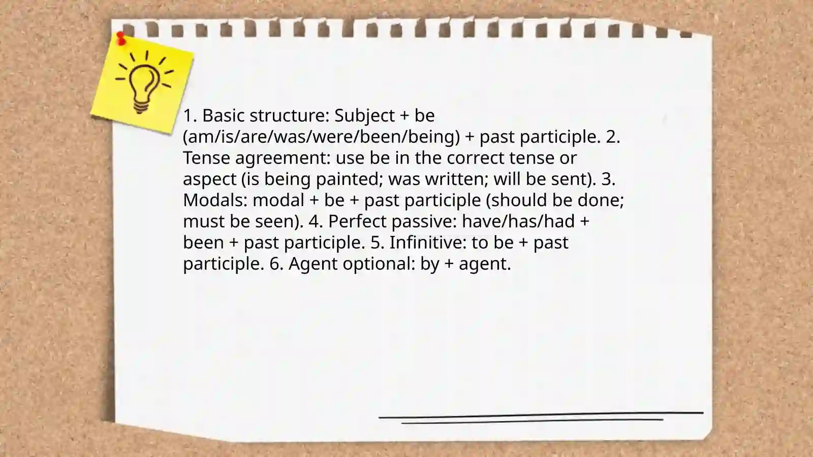 Passive voice and active 4
