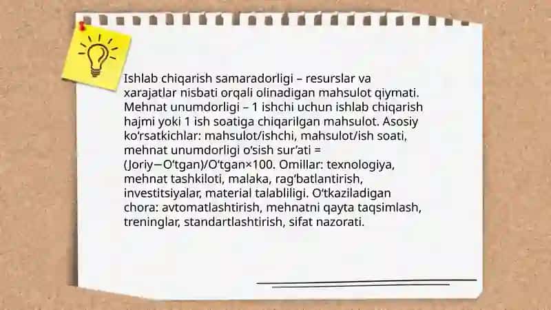Ishlab chiqarishning umumiy va pirovard natijalari (Sarvinoz Mirjumanova) 4
