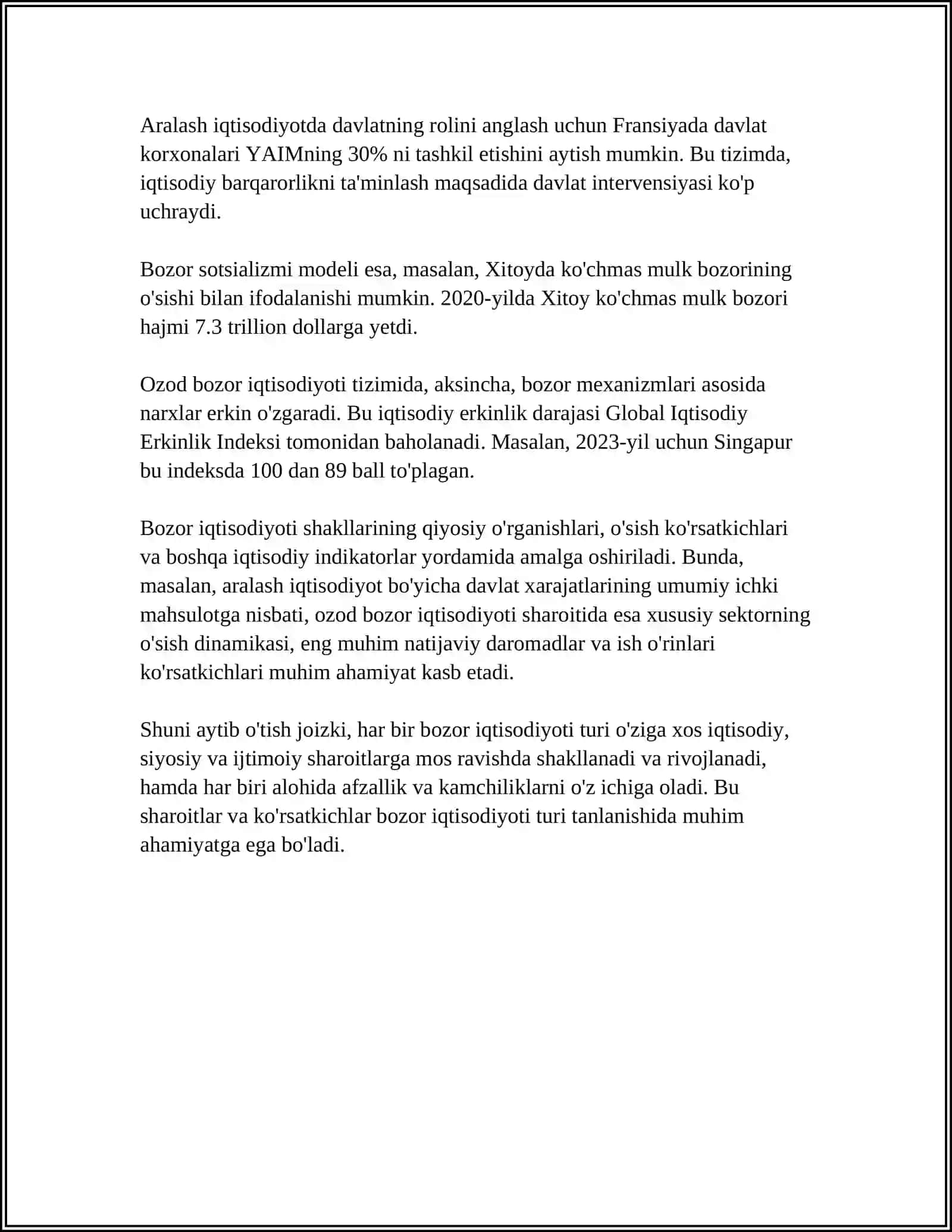 XUFYONA IQTISODIYOTNING XILMA-XIL SHAKLLARI 4