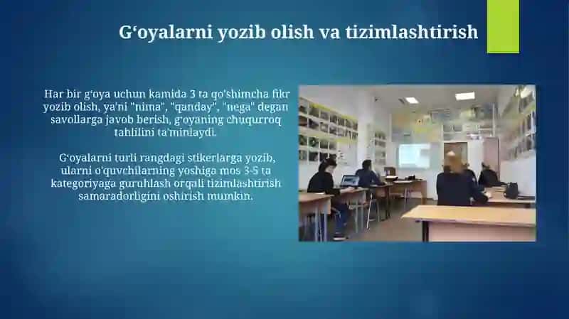 Biologiyadarslarda aqliy hujumo‘tkazish 4