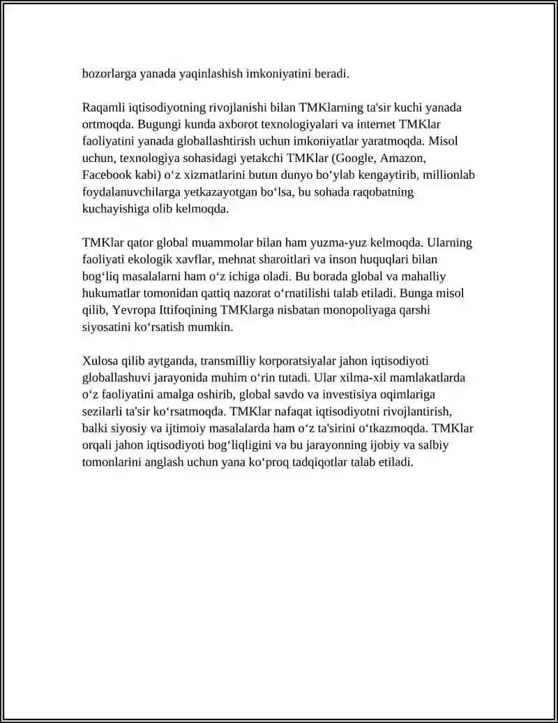Transmilliy (ko‘p millatli) korporatsiyalar 4