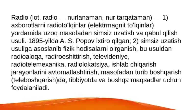 Radio Tezkor Habar Berish va Axorot Tarqatish Vositasi 4