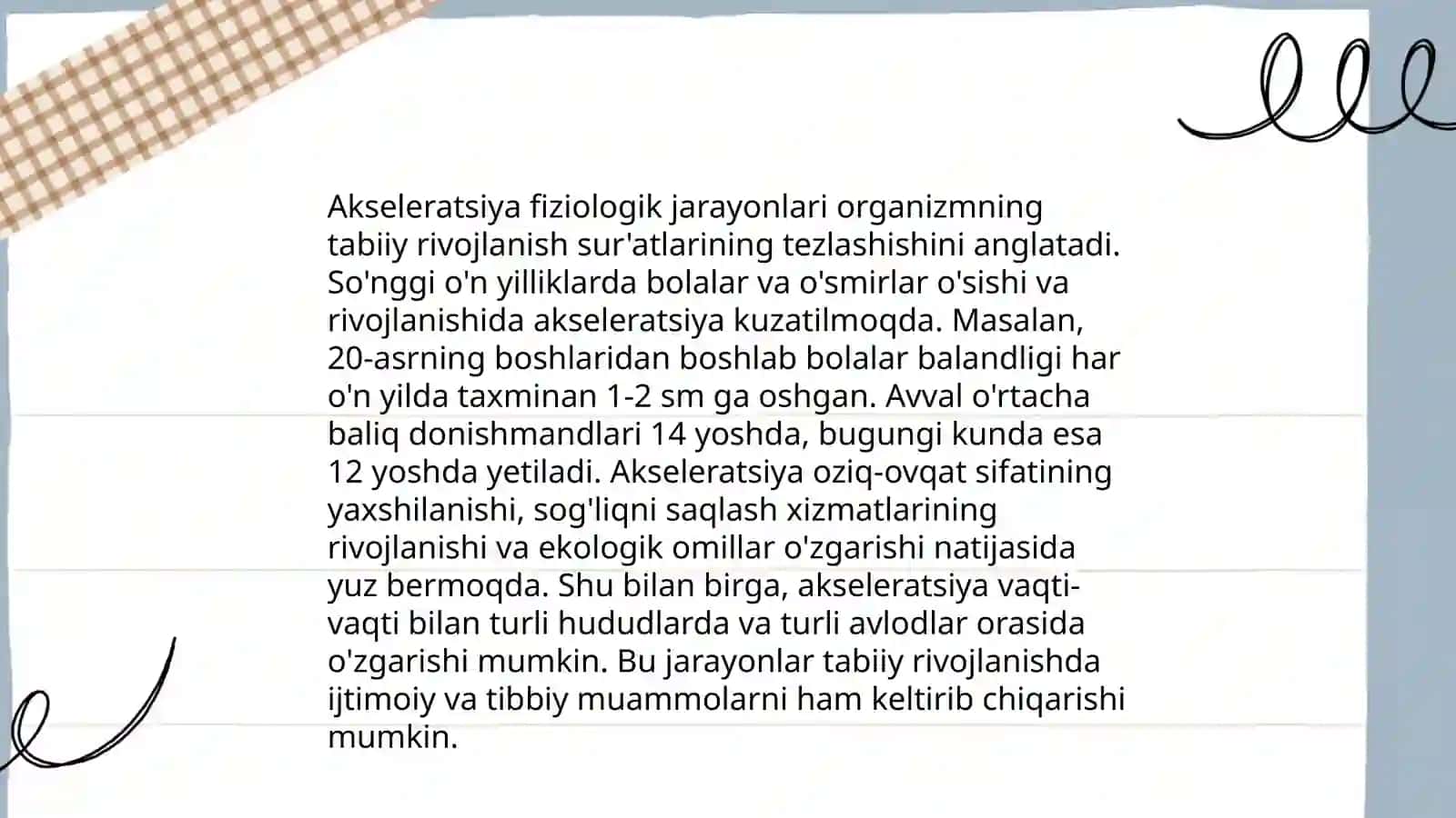 Akseleratsiya tushunchasi 4