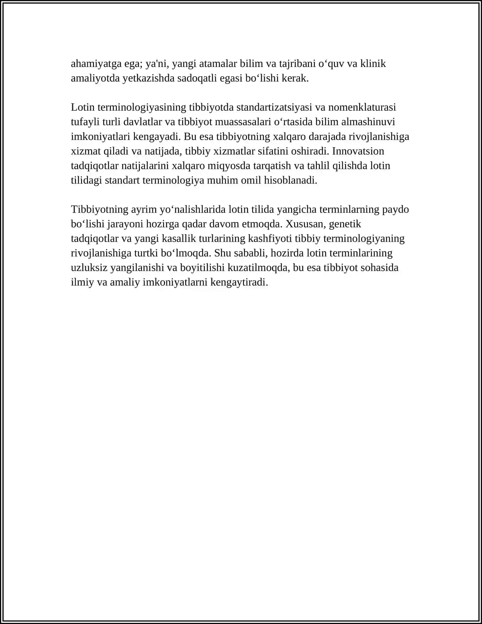 LOTIN TILINING TIBBIYOTDAGI OʻRNI VA AHAMIYATI 4