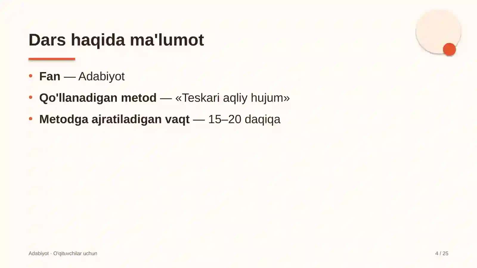 adabiyot darslarida teskari aqliy hujum metodidan foydalanish 5090 4