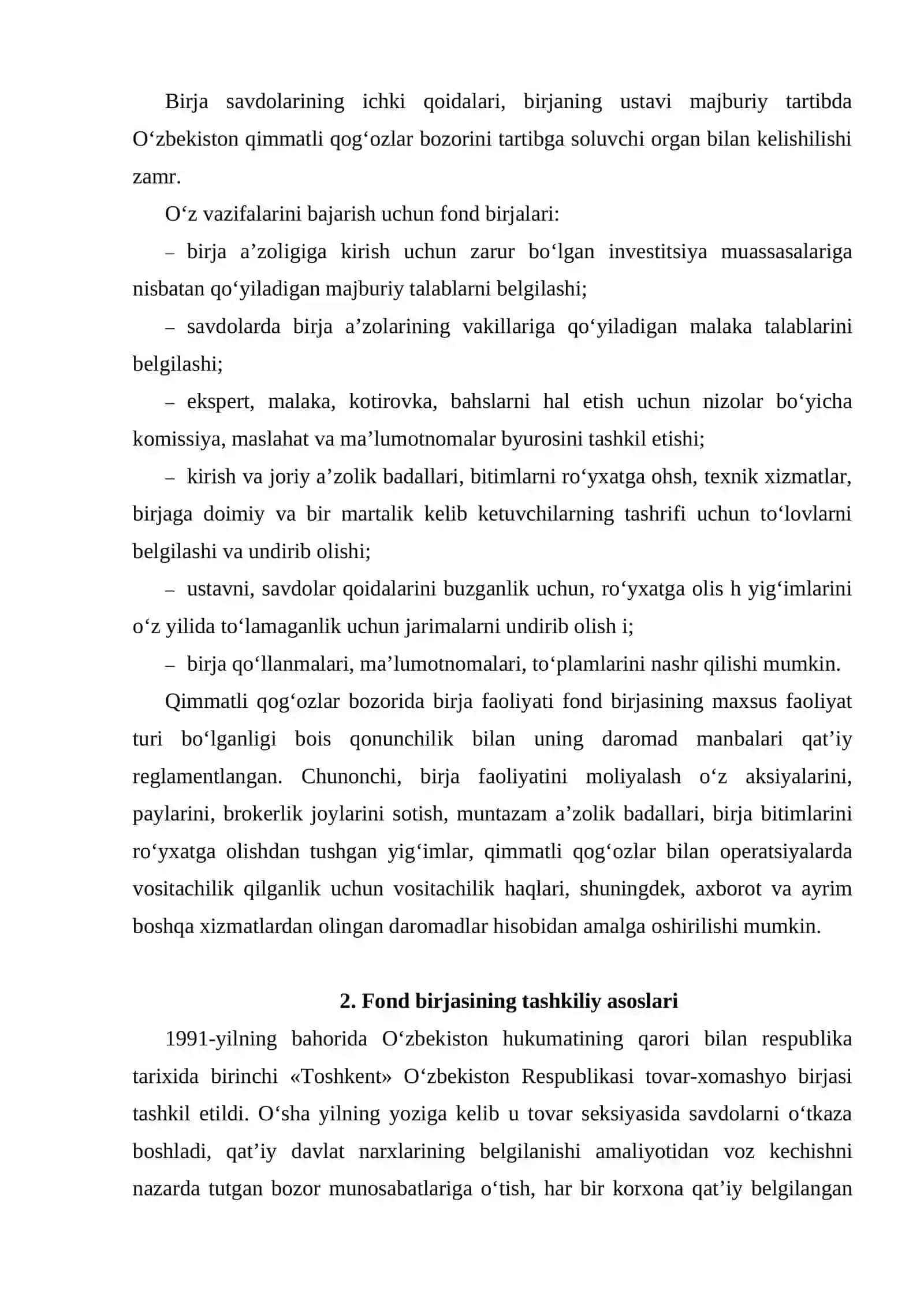 Fond birjasining tashkiliy tuzilmasi 4