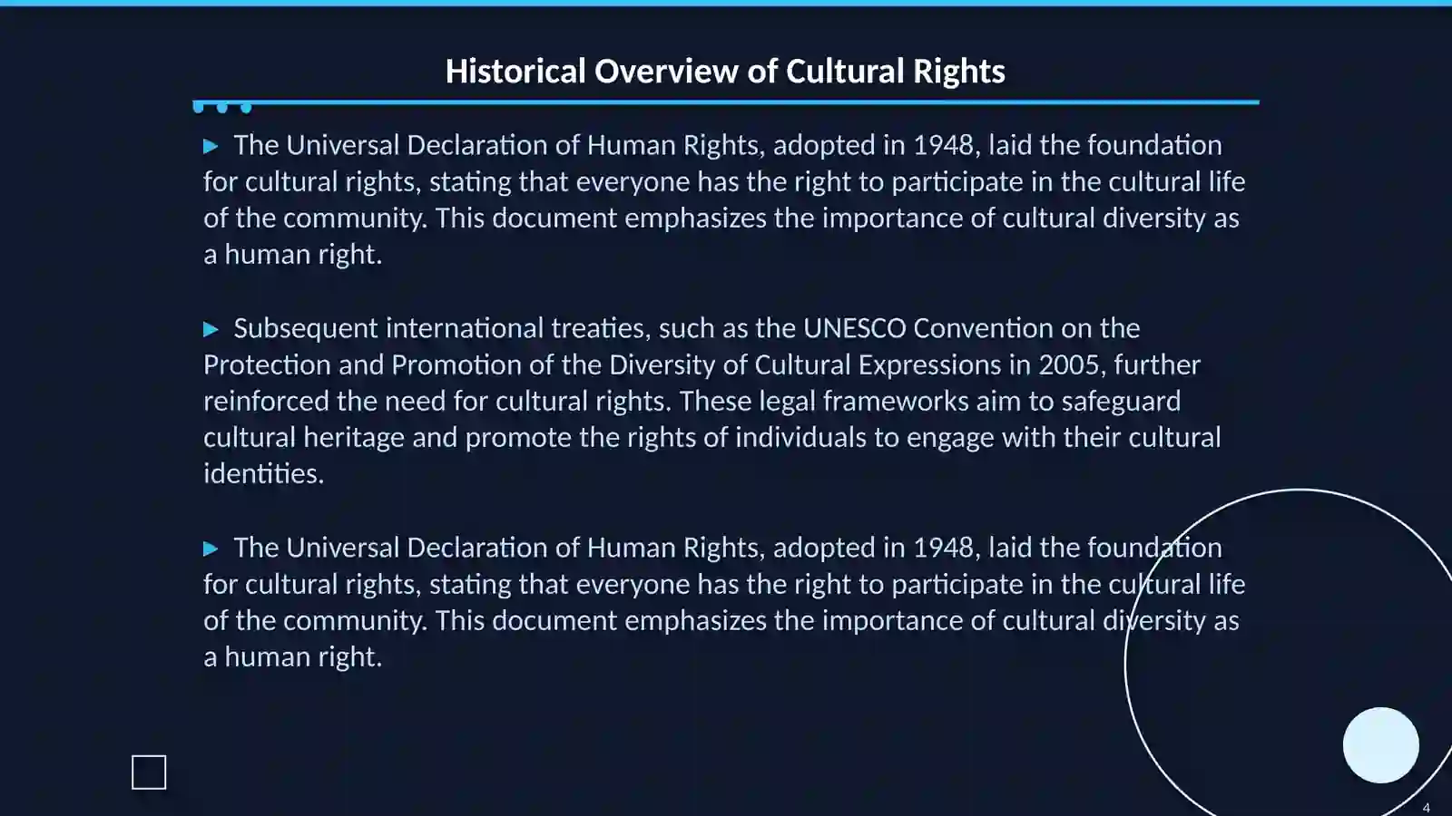 Cultural equality 4