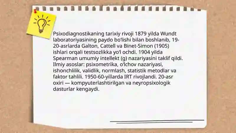 Psixodiagnostika va amaliy psixologiya: ta'rif va vazifalar 4