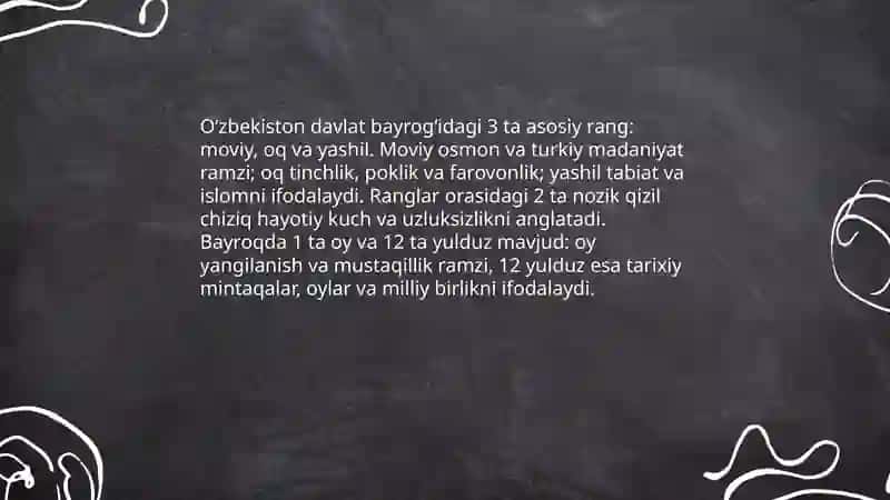 O'zbekiston Respublikasi Davlat ramzlari va ahamiyati 4