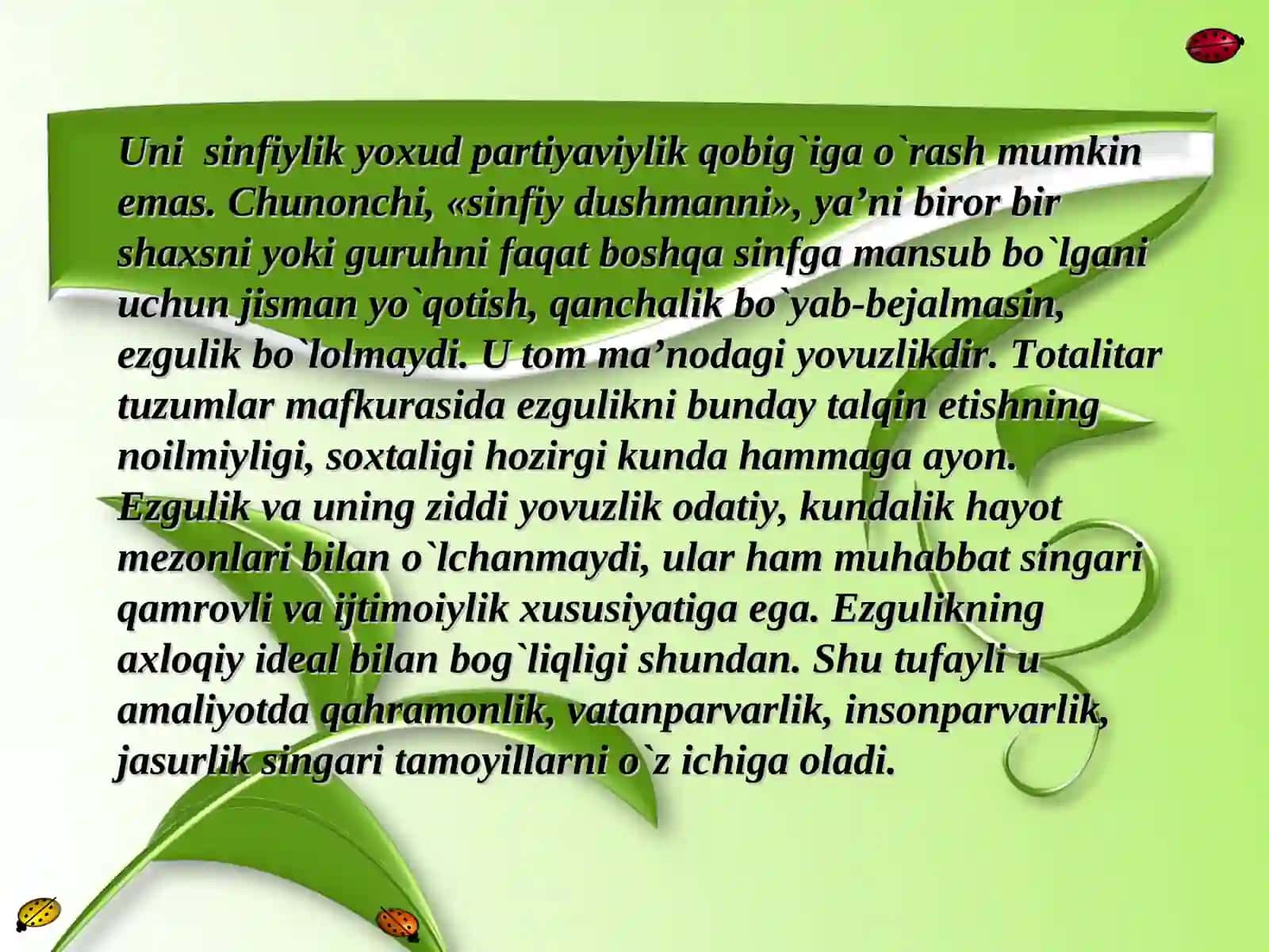 Shavqatning insonparvarlik mohiyati 4