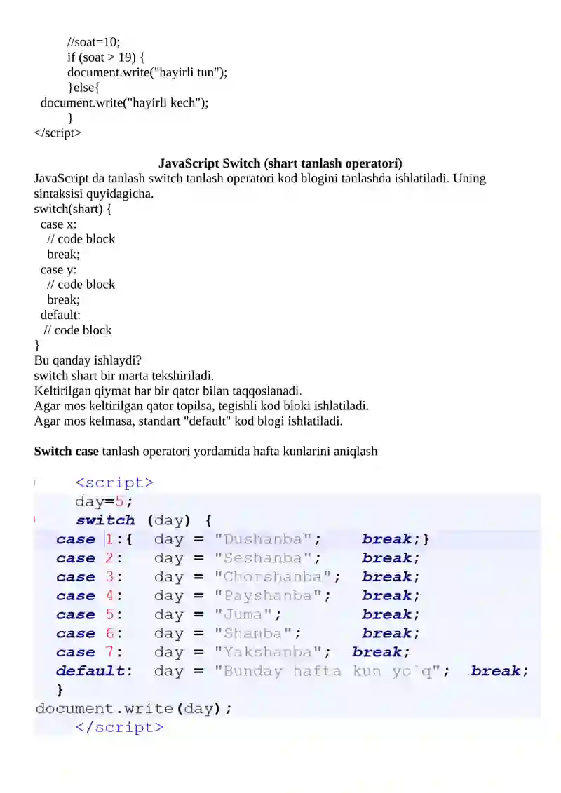 JavaScriptga kirish 4