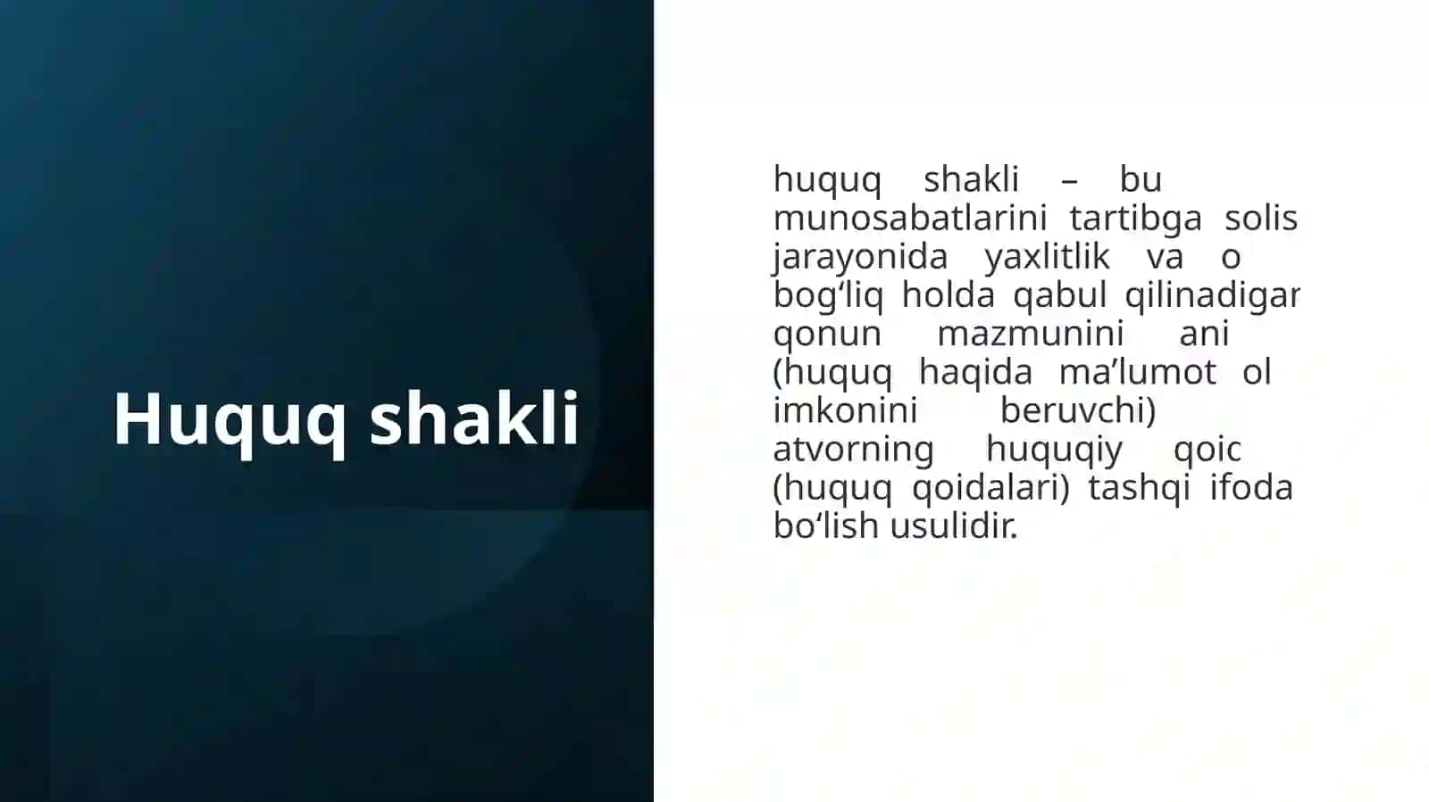 Huquqmanbalari va huquqshakllari 4