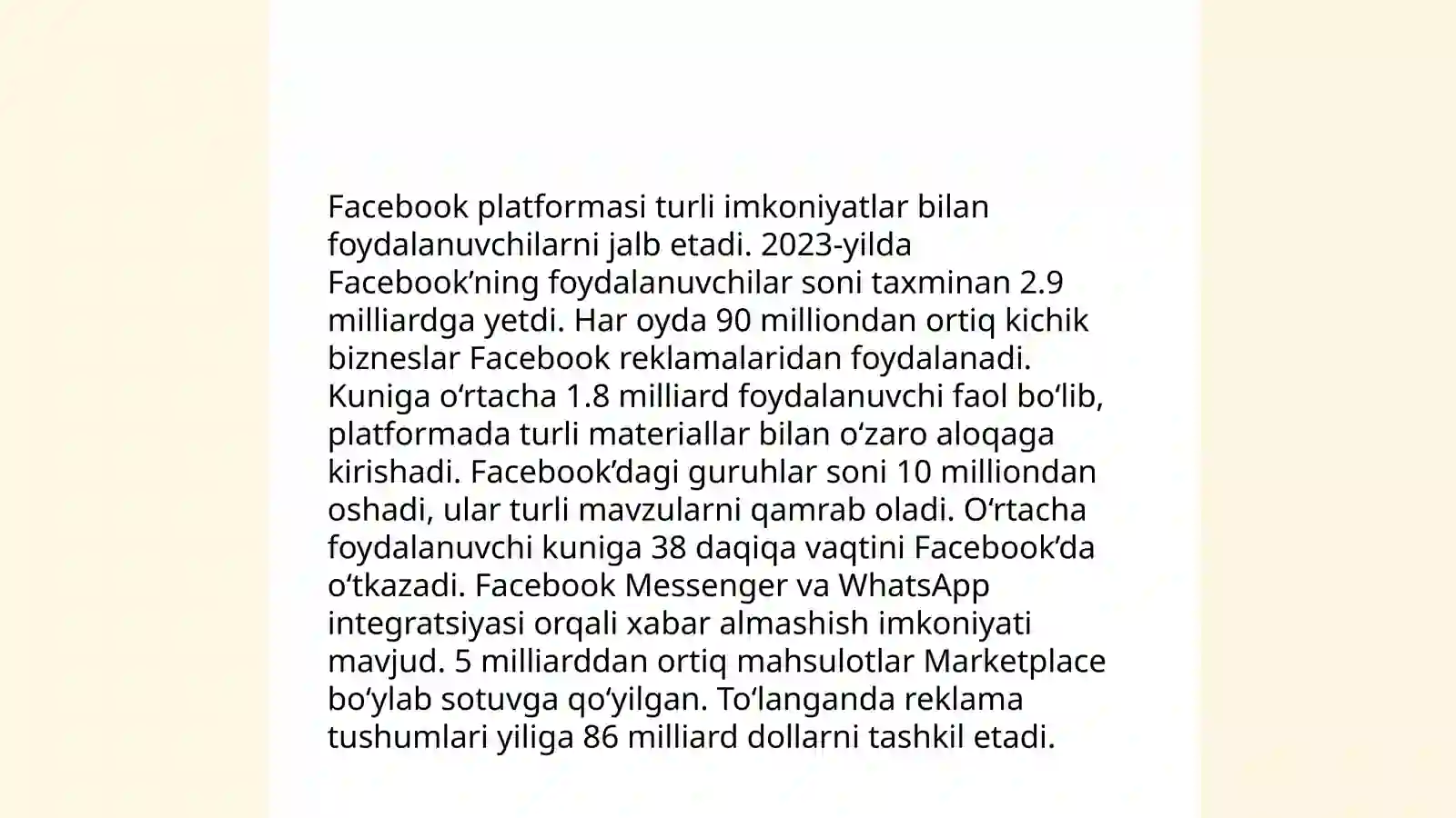 Facebook tarixiga nazar 4
