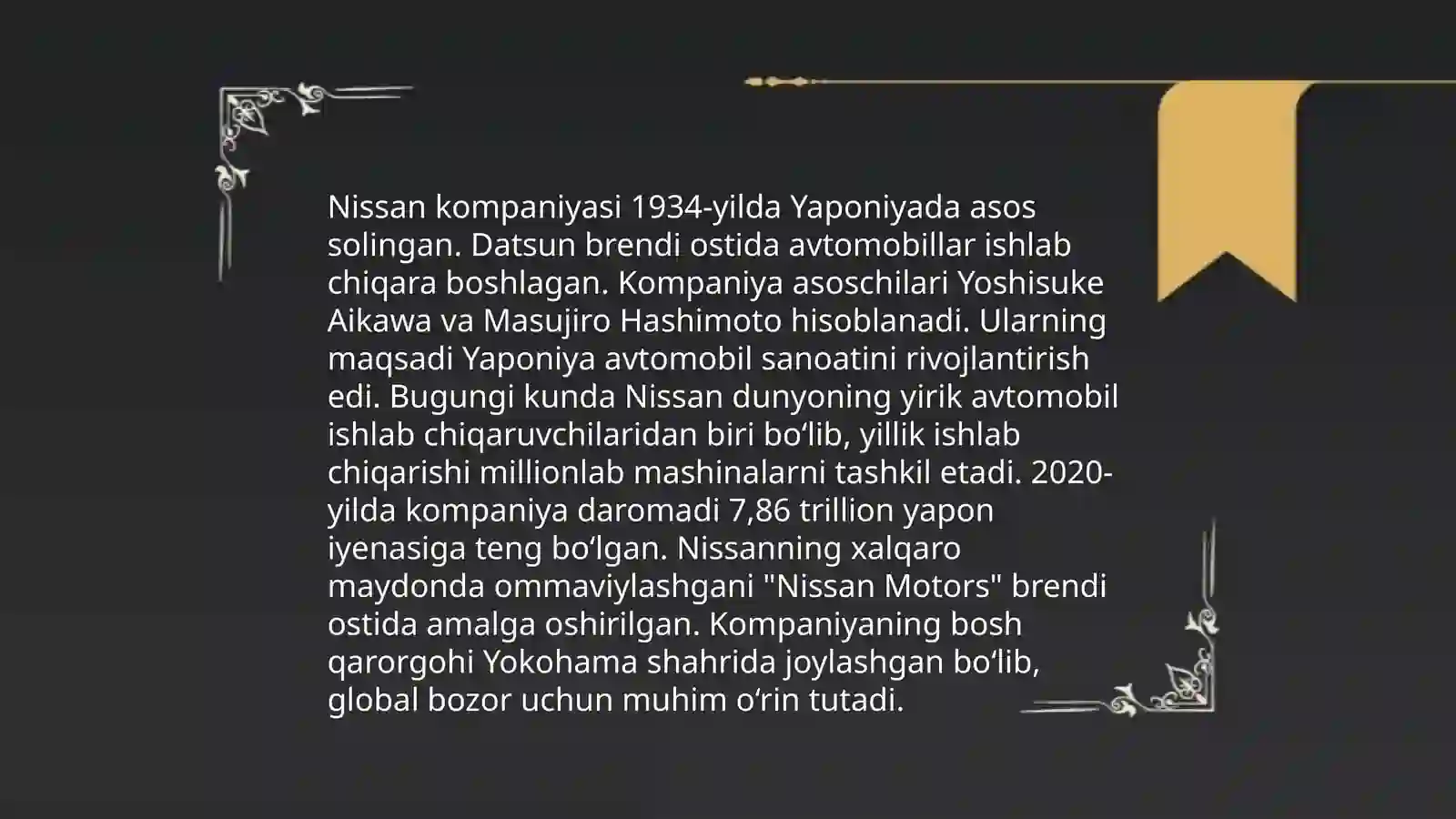 Nissan kompaniyasining tarixi 4