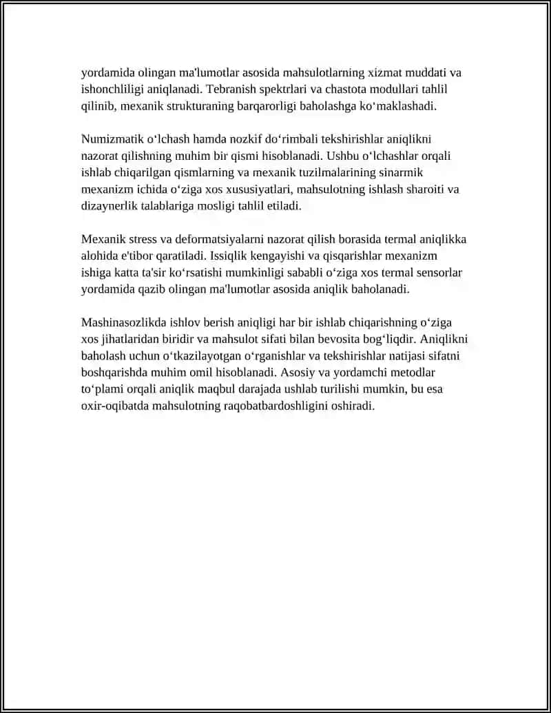MASHINASOZLIKDA ISHLOV BERISH ANIQLIGI VA UNI BOSHQARISH 4