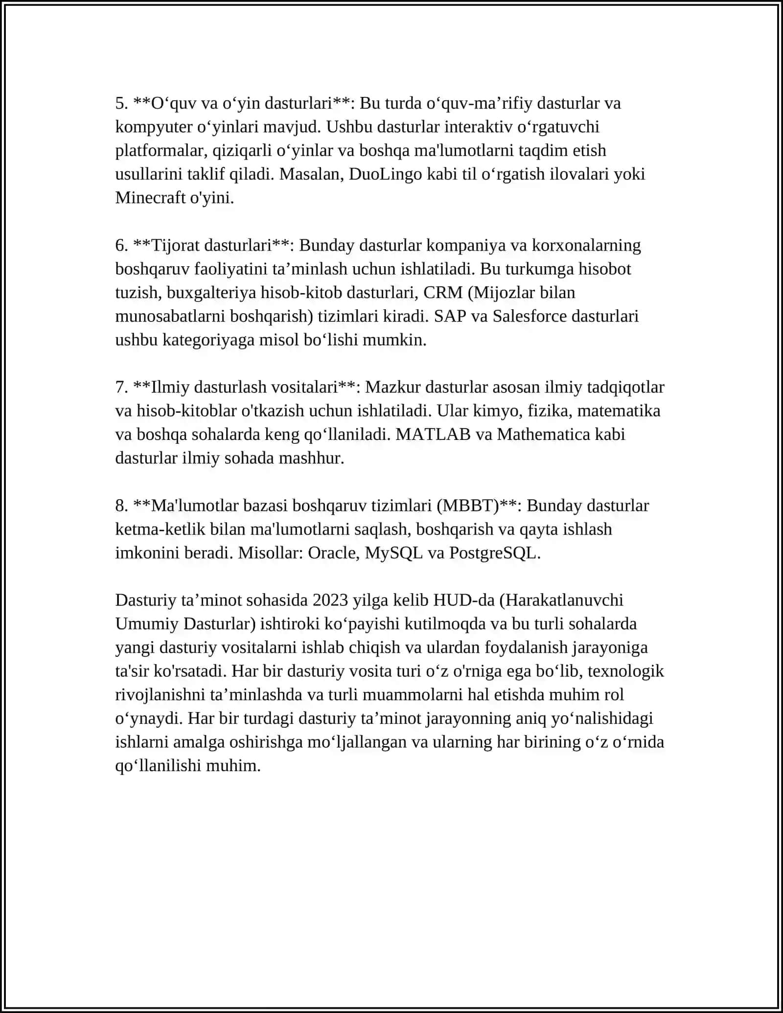MUSTAQIL ISH Mavzu: TAQDIMOTLAR YARATISHNING DASTURIY VOSITALARI 4
