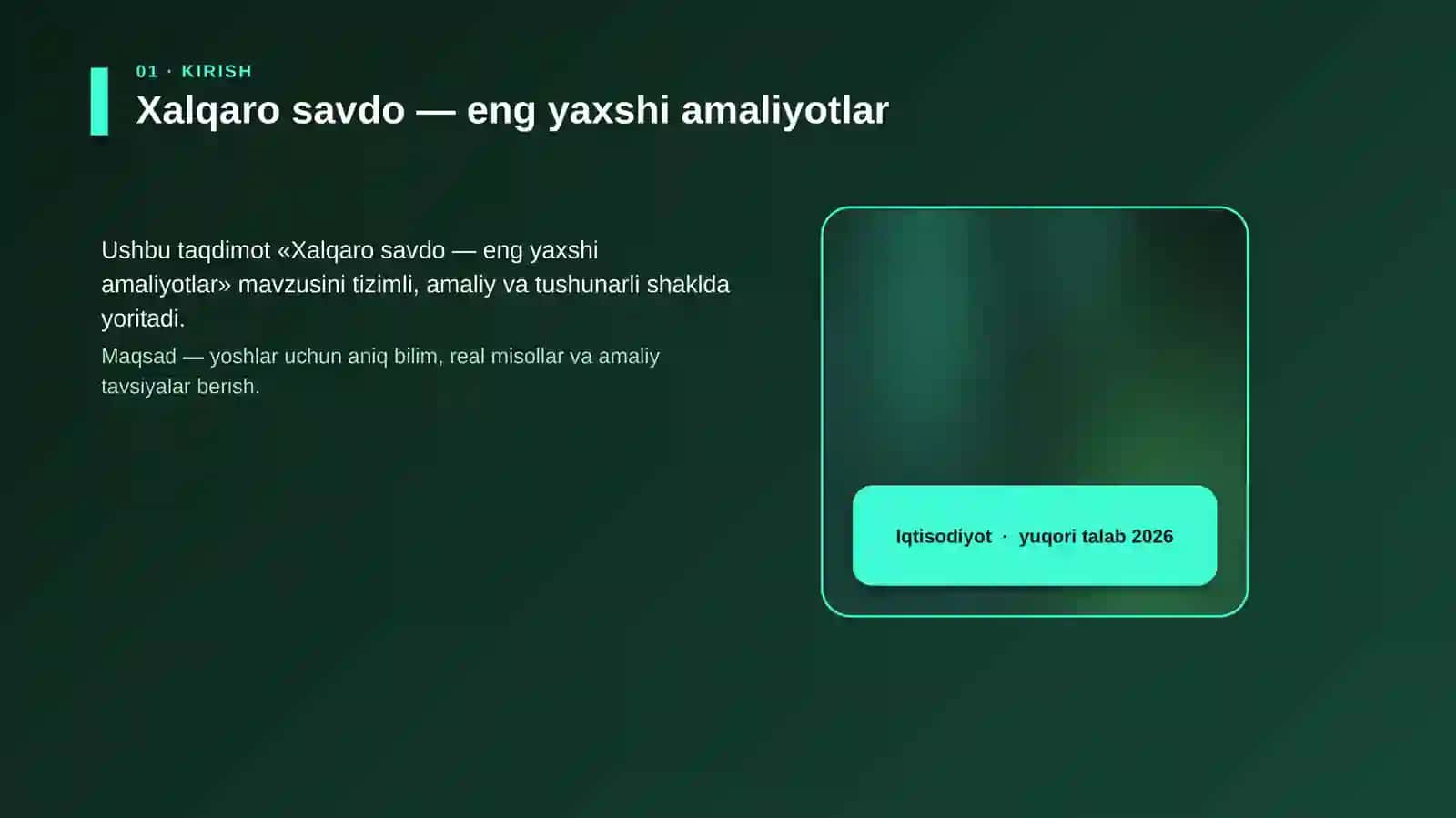Xalqaro savdo — eng yaxshi amaliyotlar 4