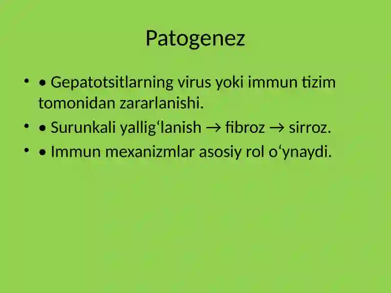 Bolalarda Surunkali Gepatit 4