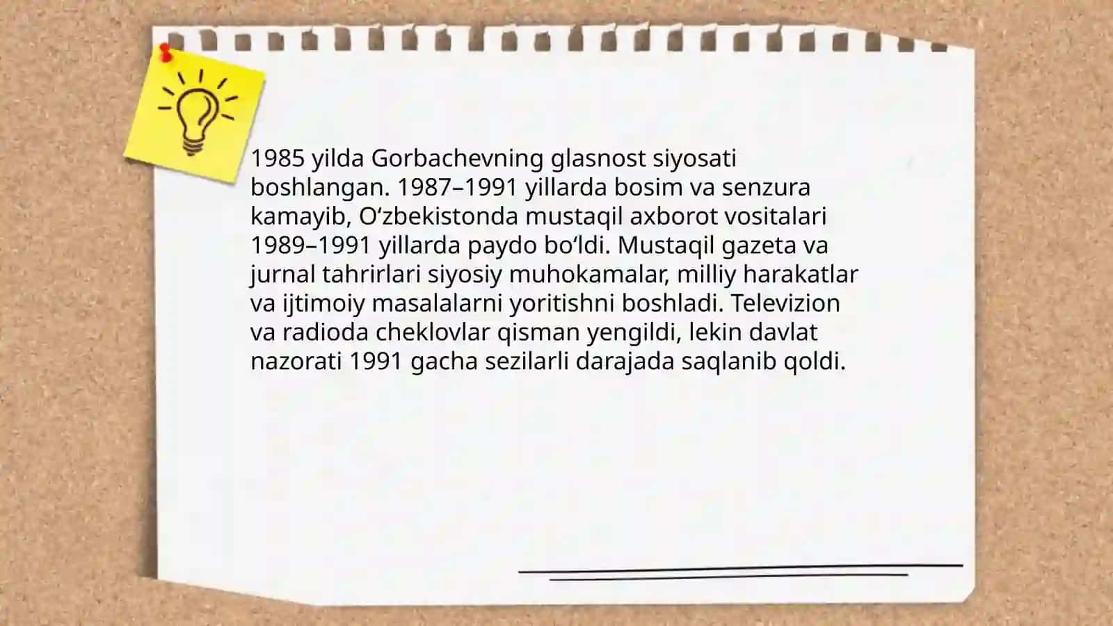 Qayta qurish yillarida O‘zbekistondagi ijtimoiy-siyosiy vaziyat 4