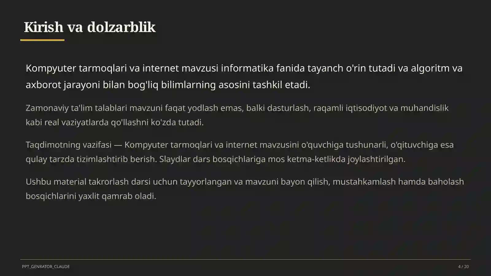 Kompyuter tarmoqlari va internet (9-sinf) 2