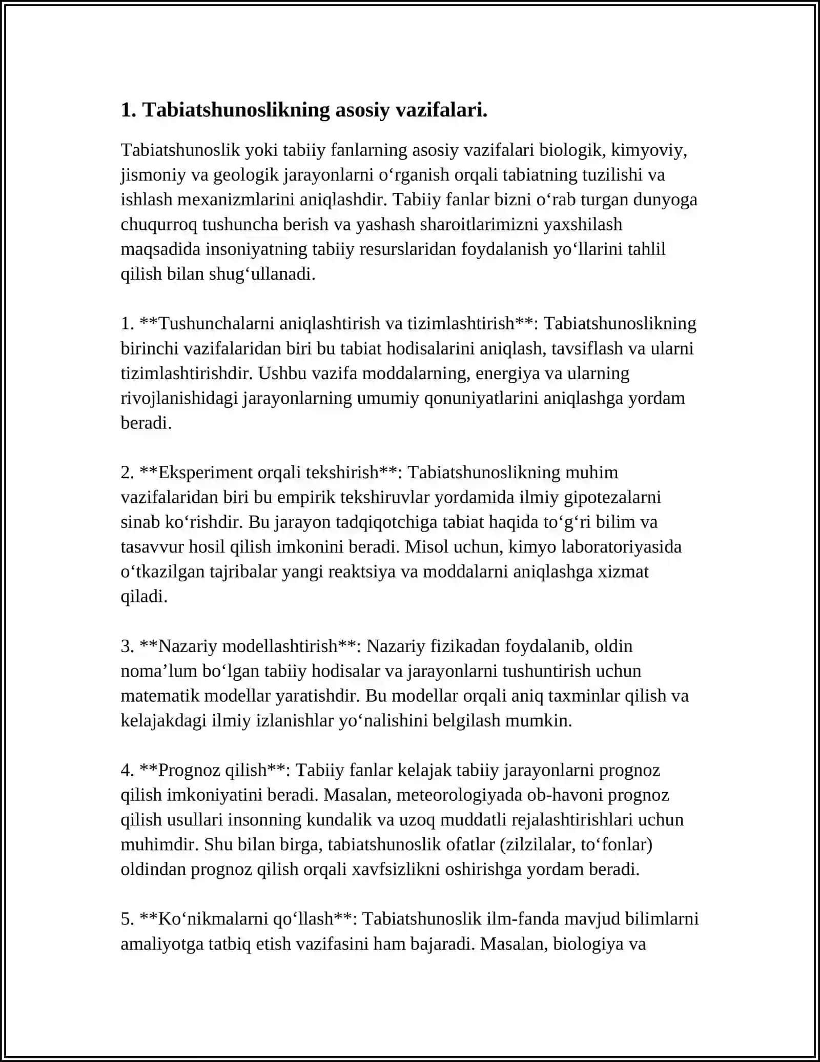 TABIAT BILAN TANISHTIRISHDA USUL VA VOSITALARNI MUVOFIQLASHTIRISH 4