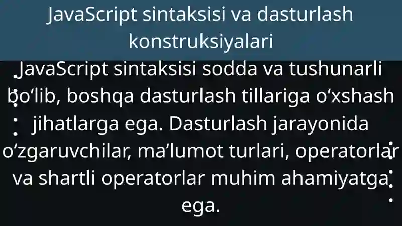 JavaScript asoslari va veb-dasturlash 4