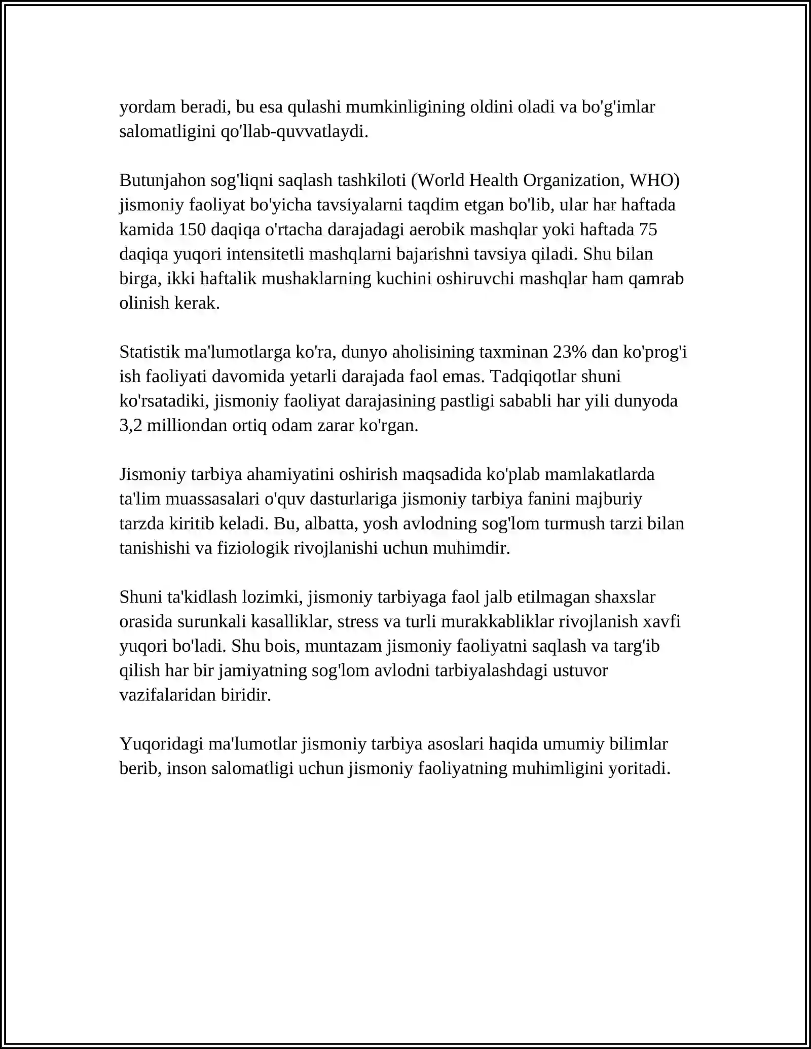 TRENING HAQIDA UMUMIY TUSHUNCHA 4