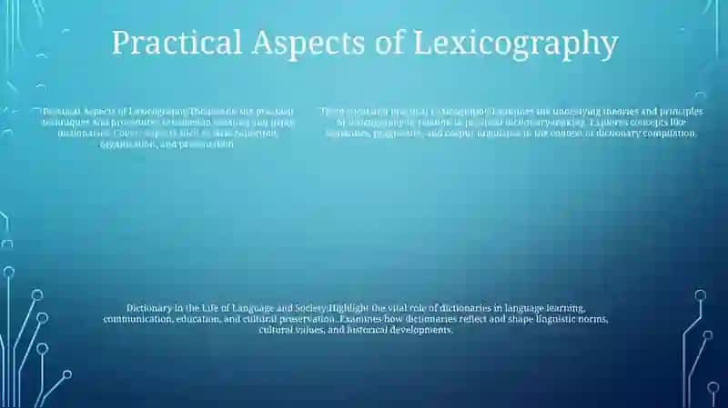 Theoretical And Practical Lexicography. Object And Objectives Of The Study. Dictionary In The Life Of Language And Society. Dictionary As A Cultural Monument 4