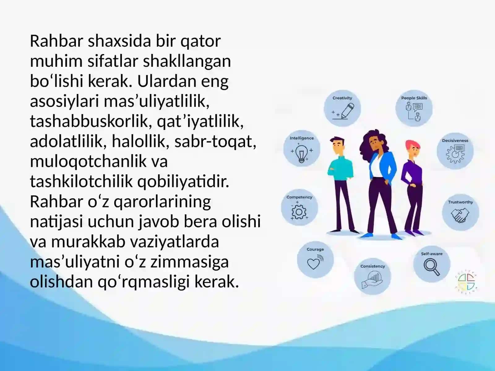 Rahbar psixologiyasi va “Rahbarlar” uchun treninglar 4