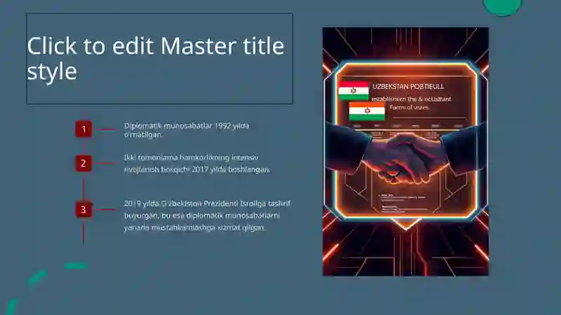 Isroil O'zbekiston bilan aloqalari 4