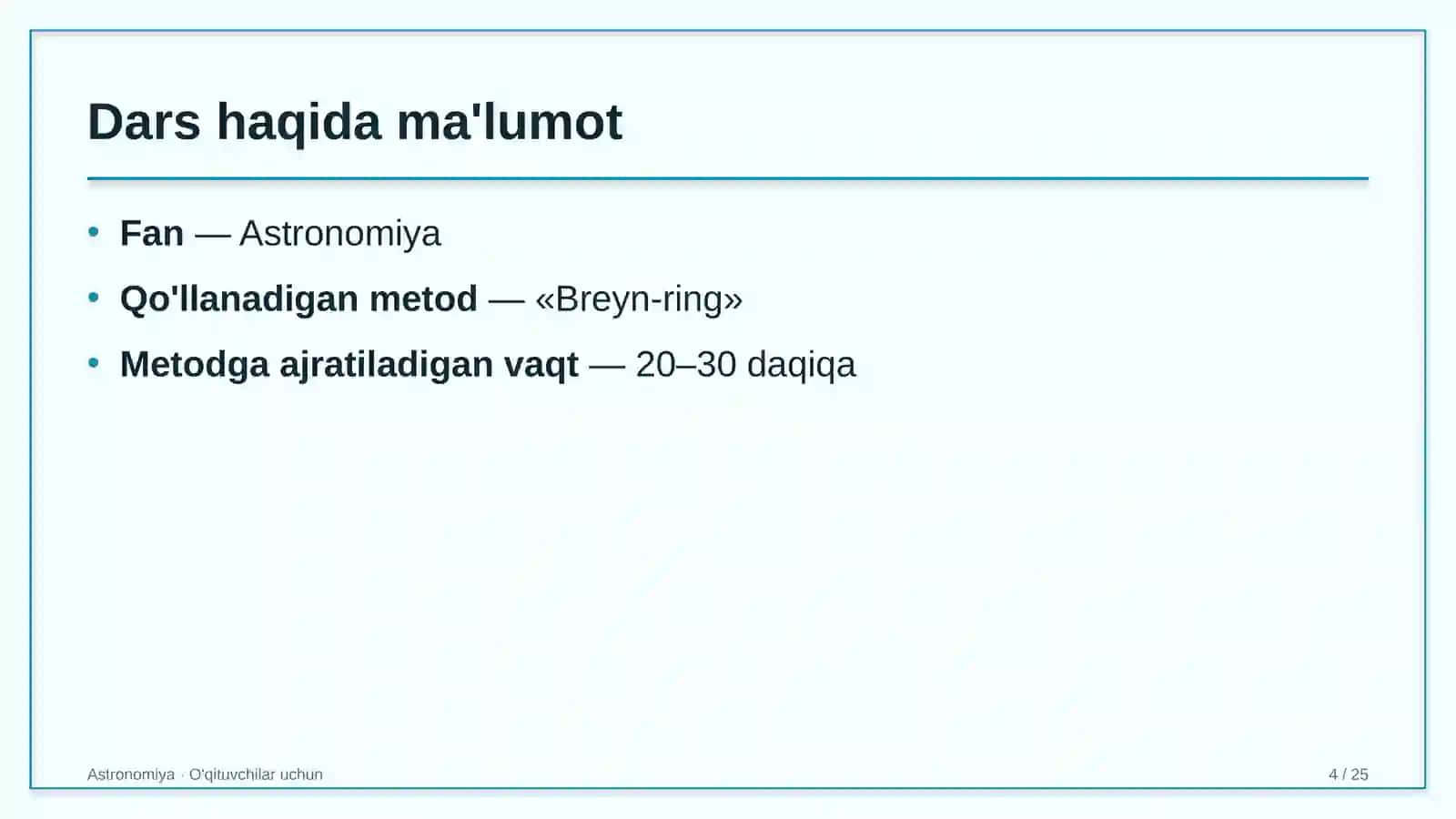 astronomiya darslarida breyn ring metodidan foydalanish 9412 4