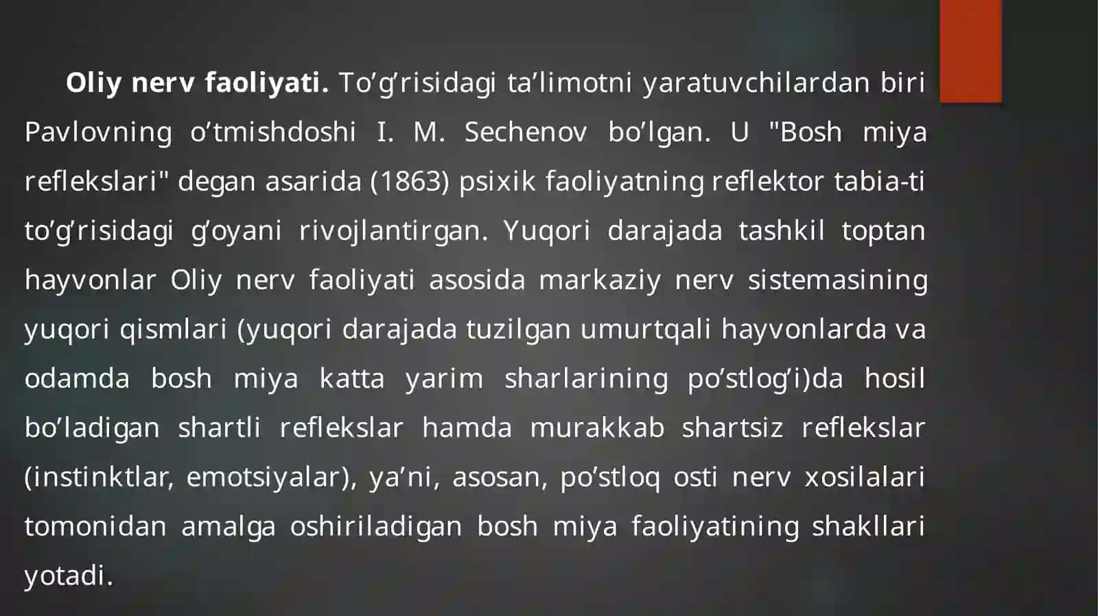 OLIYNERV FAOLIYATI TIPLARI 4