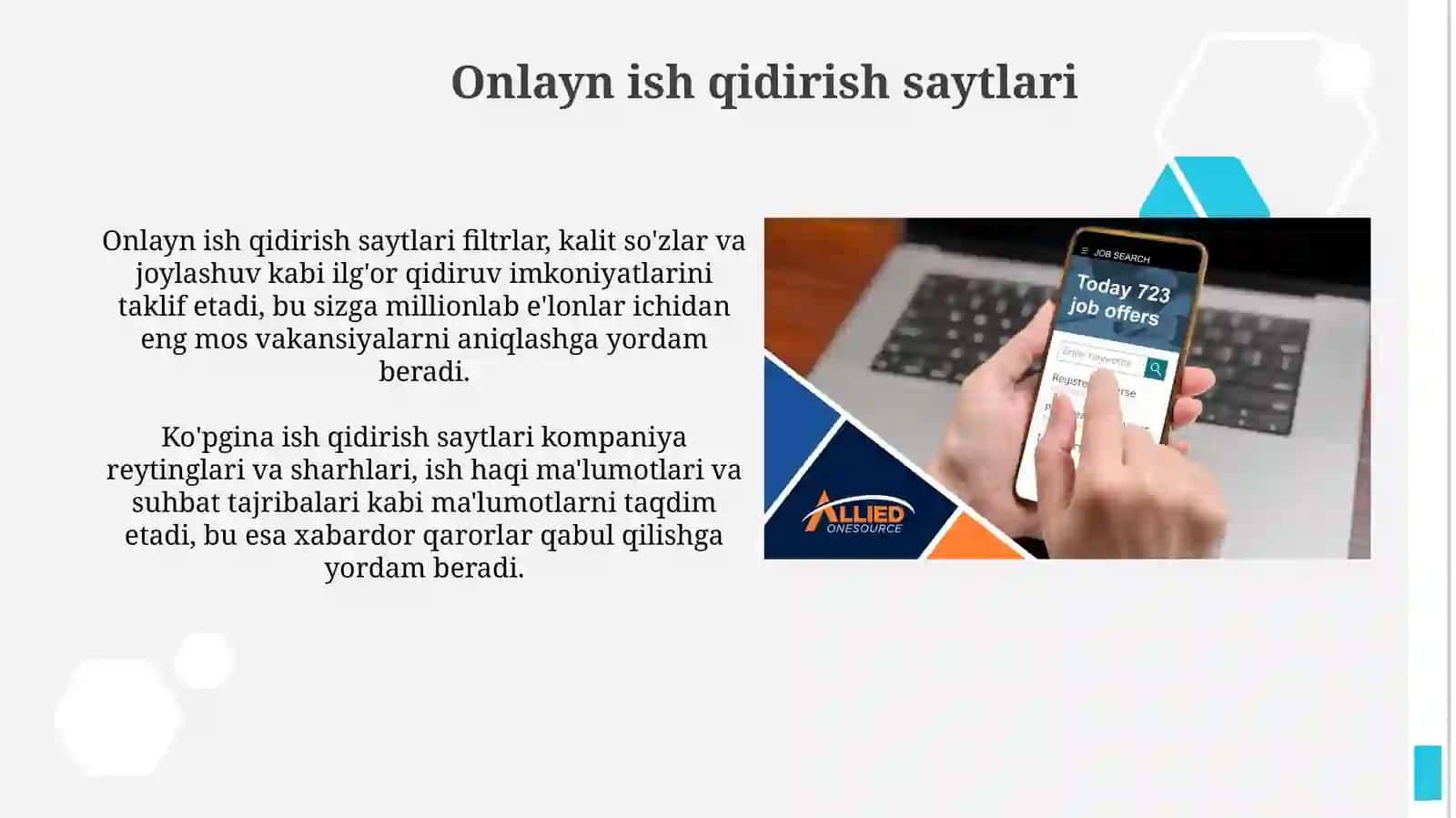 Ish orinlari boyicha malumotlar bilan tanishish manbalari 4