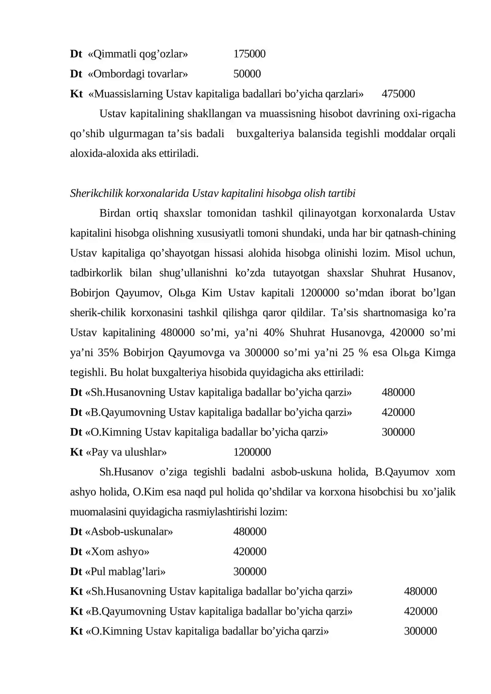 O’zlik kapiтali hisobi 4