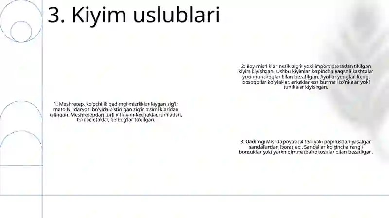 Qadimgi Misir Liboslari 4