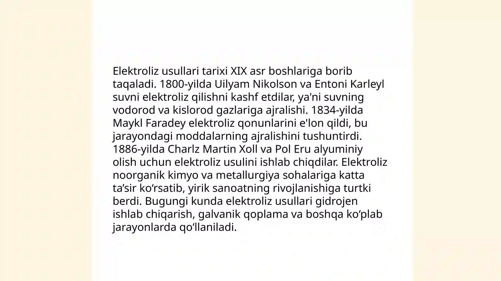 Elektroliz usullari 4