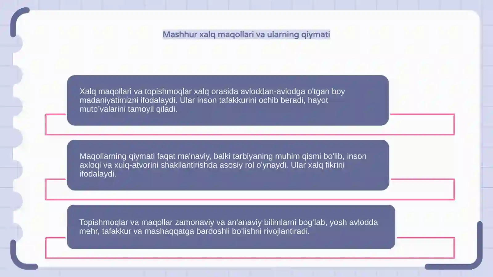 Xalq maqollari va topishmoqlar 4