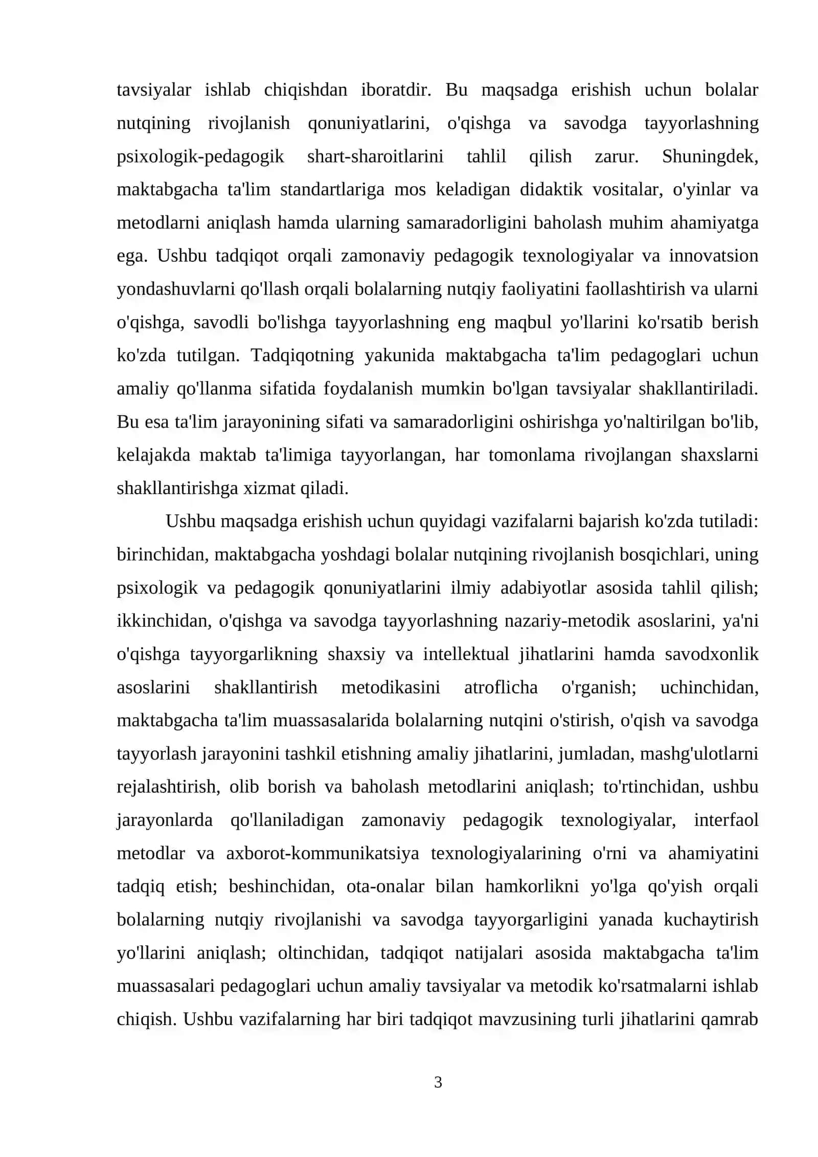 "Maktabgacha yoshdagi bolalarning nutq,o'qish va savodga tayyorgarlik yonalishi" 4