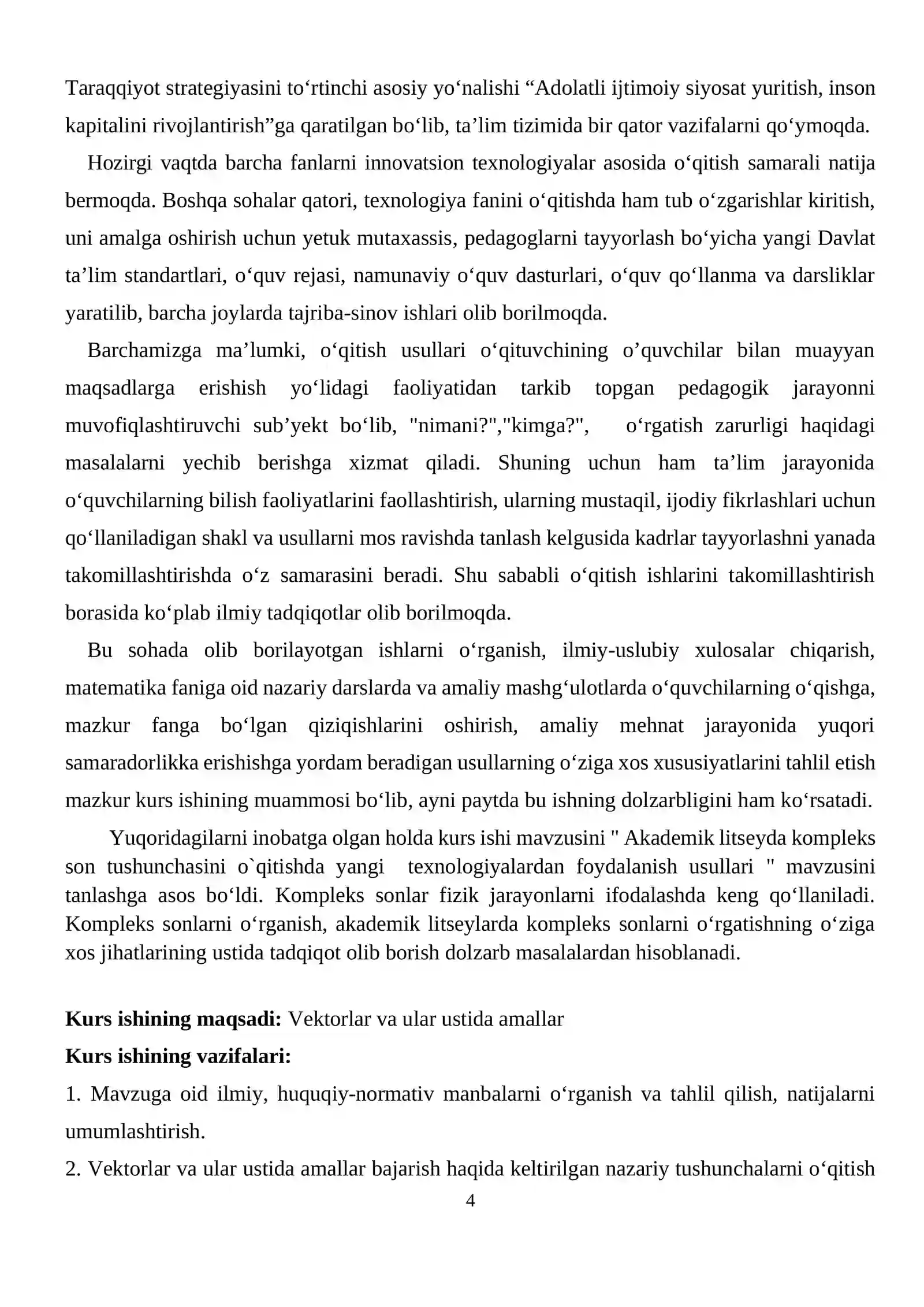 Vektorlar va ular ustida amallar 4