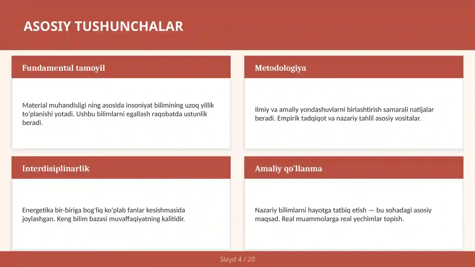 Material muhandisligi 4