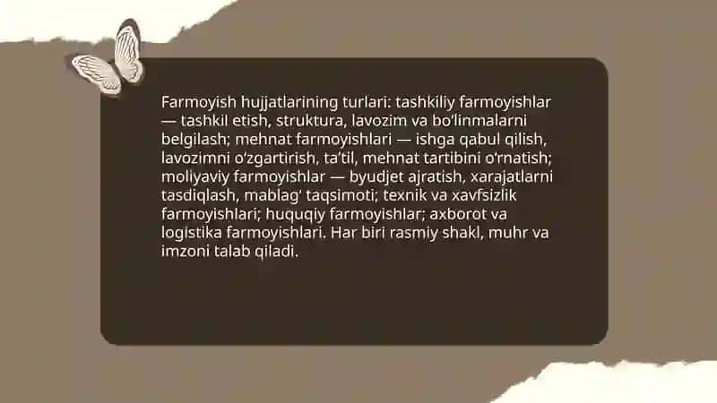 Farmoyish hujjatlari 4