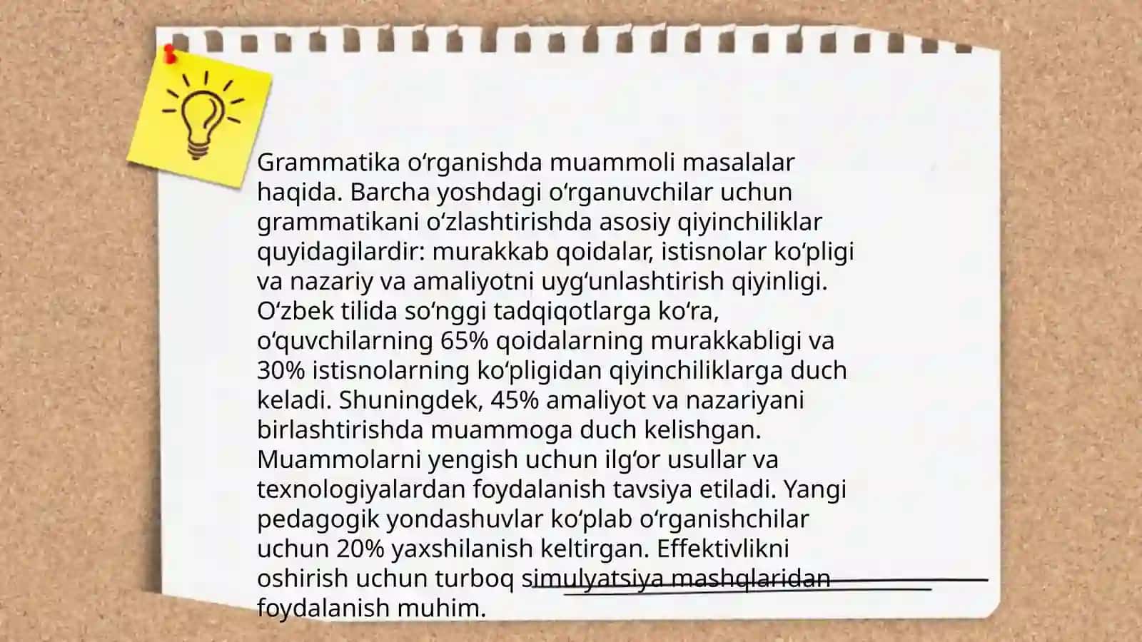 Grammatika va imlo òrgatish jarayonida muammoli ta’lim elementlaridan foydalanish 4
