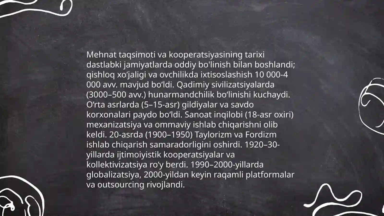 Mehnat taqsimoti va kooperatsiyasi 4