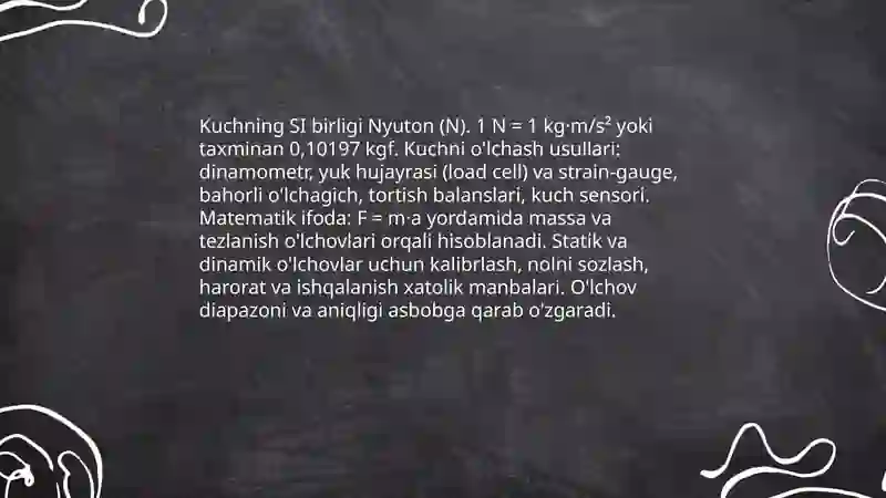 Kuch.Kuch va inersiya momenti 4