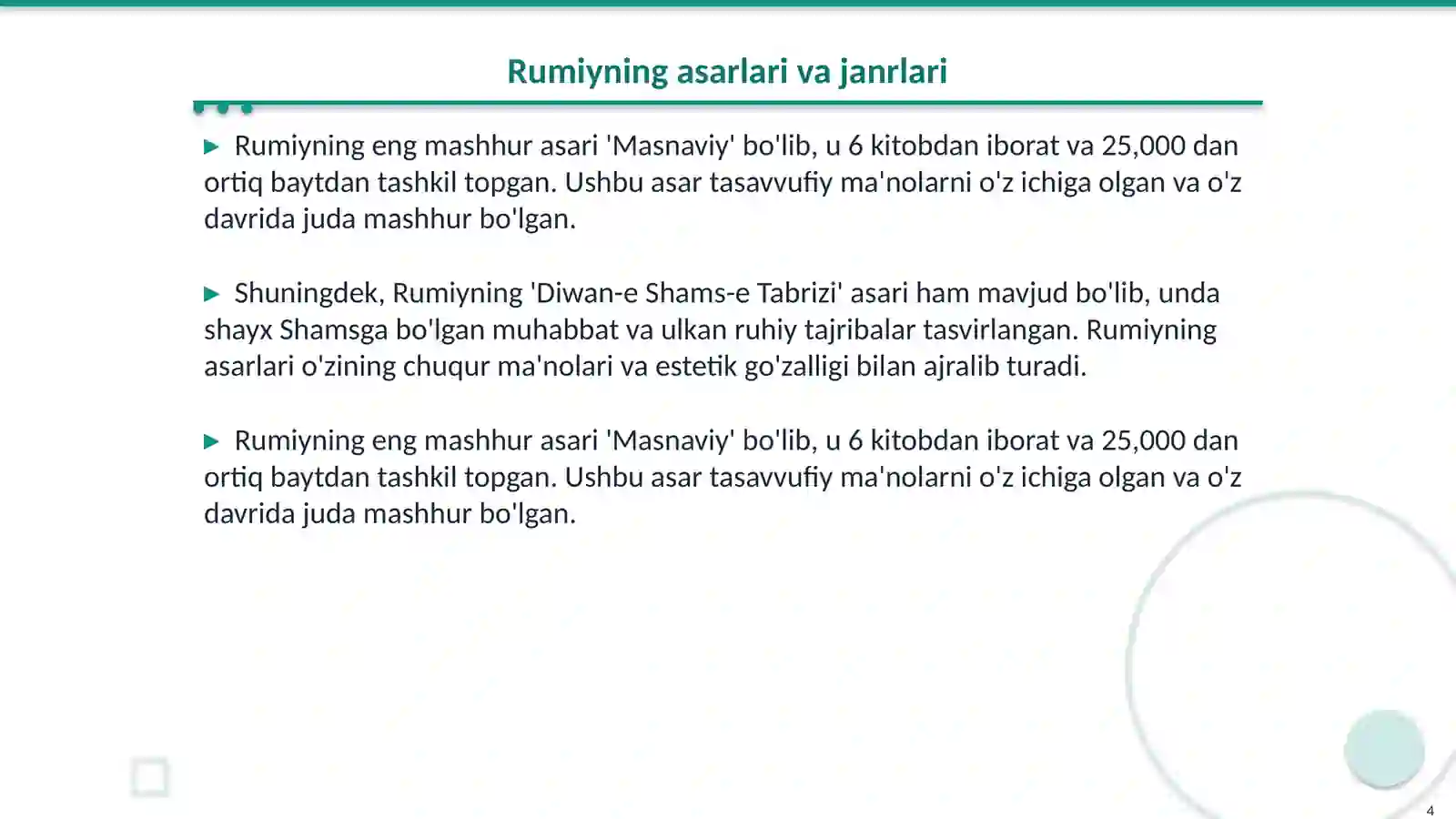 JALOLIDDIN RUMIY 4