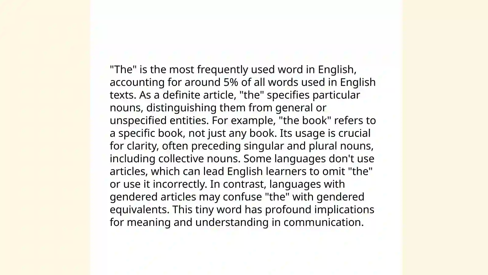 Articles and Determiners 4