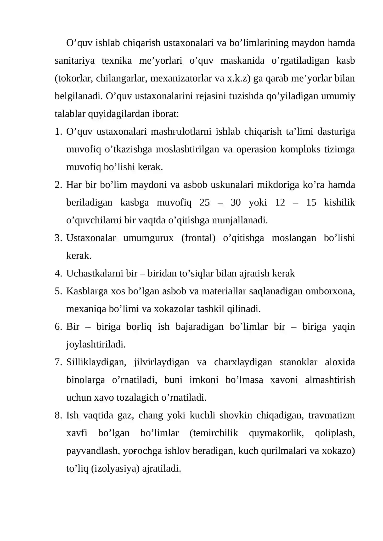 O’quv ustaxonalarida o’qitish 4