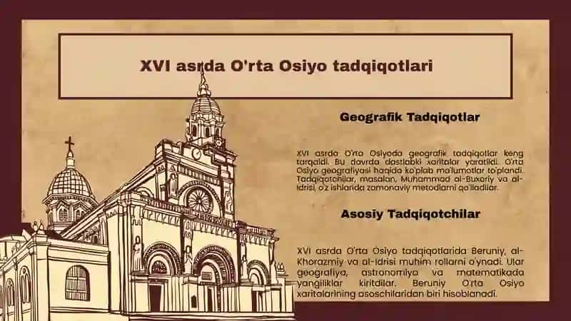 XVI-XIX asrning birinchi yarmida O'rta Osiyo haqida tarixiy geografik tadqiqotlar 4