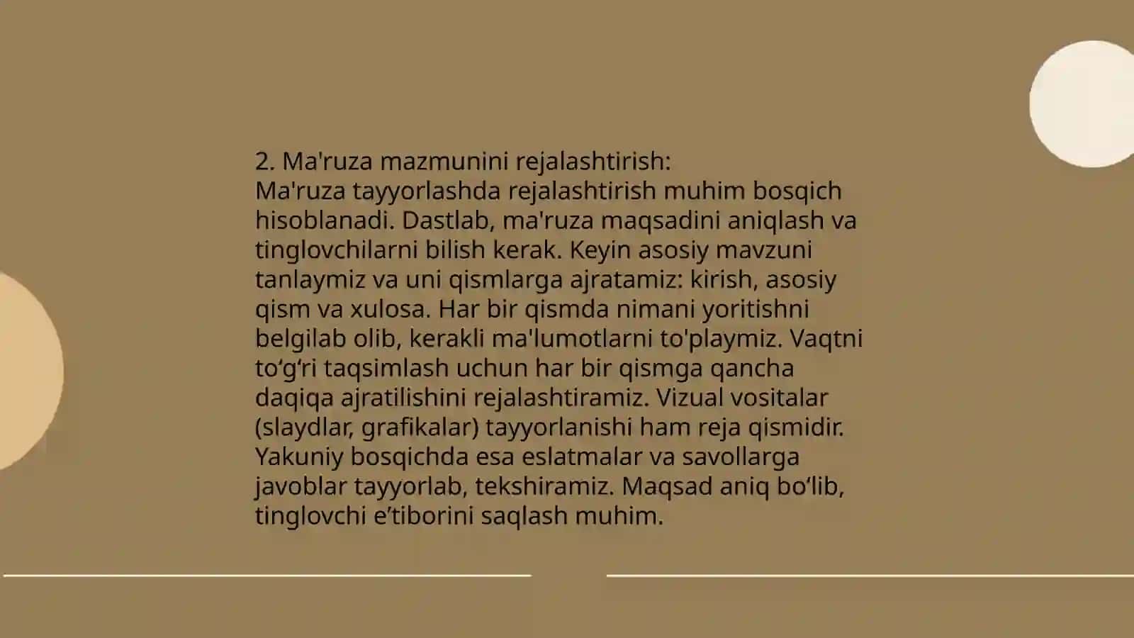 Ma'ruza tayyorlash 4